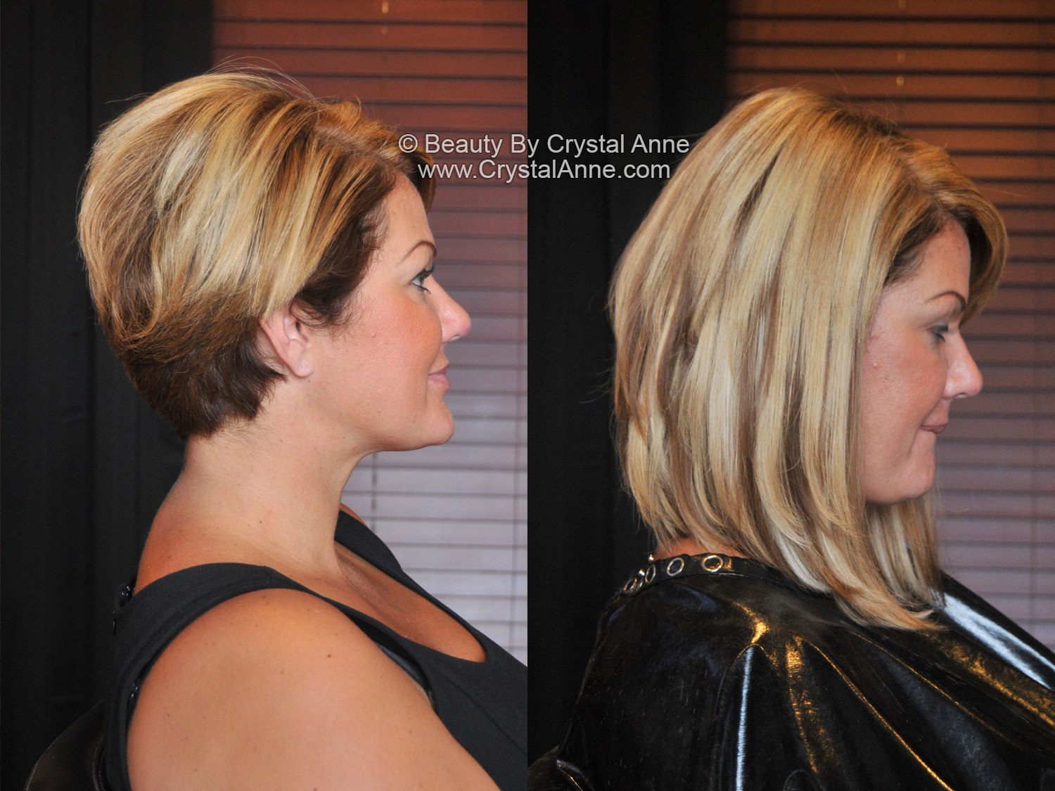 Long Angled Bob with Hair Extensions Houston Hair Extensions Houston Makeup Artist Salon