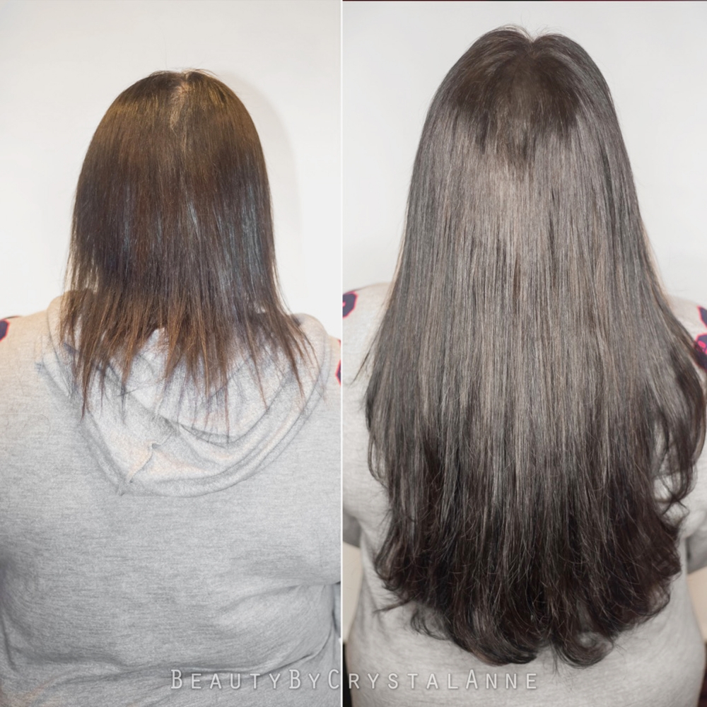 Before and After Hair Extensions Photos | Houston Hair Extension Salon