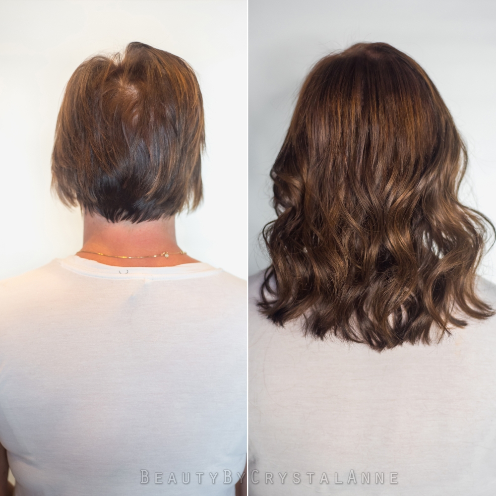 Before and After Hair Extensions Photos | Houston Hair Extension Salon