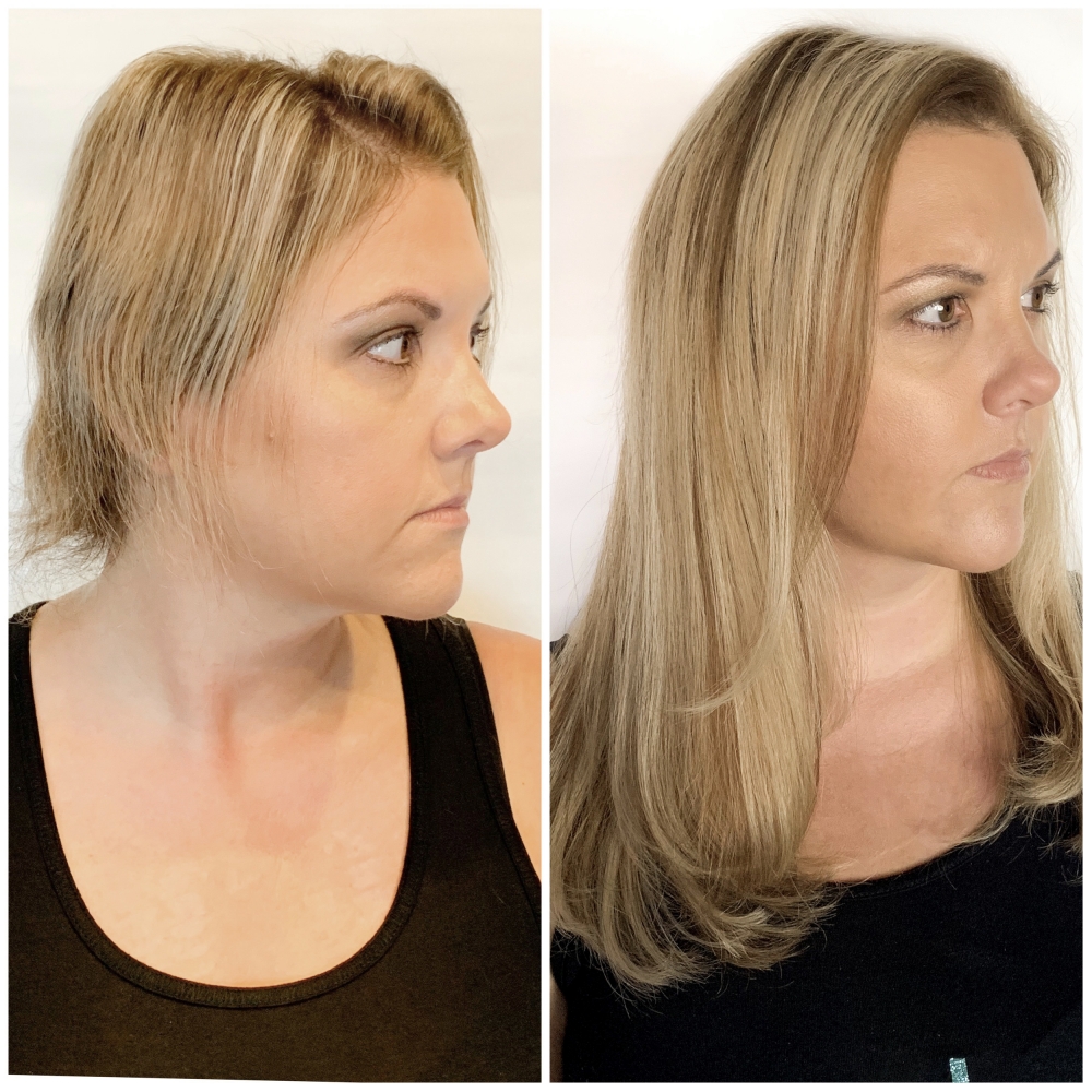 Before and After Hair Extensions Photos | Houston Hair Extension Salon