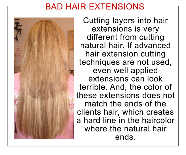 placement of tape in hair extensions
